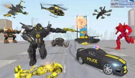 美国警用机器人汽车大战无限制版截图1