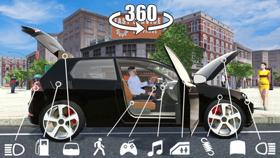 城市汽车模拟驾驶去广告版截图1